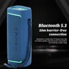 Altoparlanti portatili TG375 20W Power Caixa de Som Bluetooth Speaker Dual Shrover Wireless Dual Subwoofer esterno RGB Luci colorate con FM Radio J240505