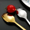 Forks Ice Cream Salat Dessert Tabelle 2/10pcs Praktisch westliche Edelstahl -Obstnudle -Gabel -Spoon -Zubehör -Geschirr Set