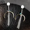 Kolczyki w Tassel biżuteria modowa dla kobiet 2024 Geometryczny metal Charm żeńska hurtowa nurkowata Pendientes Goth Akcesoria
