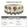 Tavolo tovaglie tovaglia a aztec round round da 60 pollici geometrici pattern etnico stile vintage stile boho chic ta