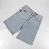 Heren shorts heren shorts retro hiphop cartoon grafisch streetwear denim y2k big boy borduurwerk baggy jorts harajuku gym basketbal menxgd8