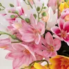 Dekorativa blommor hög kvalitet 3 gafflar 1 st konstgjorda bukett hem dekoration blomma vårens höstbröllop diy tillbehör