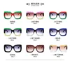 Hochwertige neue Mode -Sonnenbrille Internationale Marke Designer Eyewear Big Square Übergroße Frauen Sonnenbrille