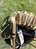 Męskie kluby golfowe ustawiają 8pcs miecz Izuroyai żelazo 56789pas wału grafitowego z okładką na głowę za darmo 240425