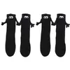 Women Socks 2 Pairs Funny Magnetic Suction Cup 3D Doll Pair Of For Men Unisex Couple Hold Hands