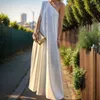 Casual Dresses Elegant One Shoulder Maxi Women Sexy Sleeveless Backless Slit Evening Party Loose Formal Vestidos De Fiesta