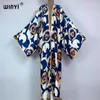 Kimono Summer Boho Print Kaftans Sweetwear Beach Cover-ups Elegant Cardigan Holiday Tenues pour les femmes Abaya