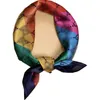 Bufanda de punto Buff para mujeres Summer Silk Satin Diseñador de moda de cachemir Anillo de chal de lujo cheque de algodón Scarf cuadrado Tamaño de la cabeza de 70 x 70 cm