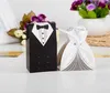 100 stycken Creative Bride and Groom Candy Box For Wedding Sweet Bag Wedding Favors Gift for Guest6020295