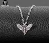 whole Death Head Butterfly Necklace Moth Mini Cute Pendant Neckalce For Women Pagan with card men jewelry gift61541767366161