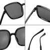 Vierkante zonnebrillen vrouw retro vintage gradiënt zonnebrillen vrouwelijke heldere lens zwart witte de sol glaspas 240423