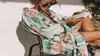 Verde Vintage Retro Night Garde Stampa Boho Maxi Kimono Shirt Sleeve Cardigan Bohémien Wrappose Long Wrap Summer Tops Beachwear 210704870105