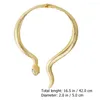 Подвесные ожерелья преувеличенные золотое ожерелье Bib Choker Женщины украшения украшения на хэллоуин ювелирные украшения мода