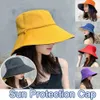 Foldable Sun Protection Hat Women Wide Brim Visor UPF Spring 50 Traveling Summer Hiking Cap Fishing 240430