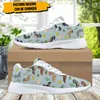 Casual Shoes Cartoon Cactus Puppy Print Women's Sneakers Wear-resistant Cozy Outdoor Running Lightweight Breathable Walking Adult