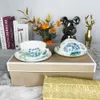 Designer Cups and Saucers Sets England Wedg Jade Phoenix Afternoon Tea Set Gift Box Coffee Flower Tea Cup