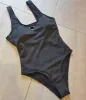 Bikini Metal Badge Swimsuits Vrouwenontwerper Bodysuits Bikini Sexy Backless One Piece Swimwear Summer Holiday Beach Wear