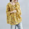 T-shirt femminile femminile Tops taglie taglie T-shirt vintage Bohe Floral Stampa 3/4 top slve Fashion Casual Equipa