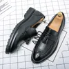 Casual Shoes British Style Men Leather Luxury Wedding Formal Oxfords Flat Designer Tassel Business Office Work Dress