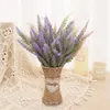 Decoratieve bloemen docidaci lavendel kunstmatige plastic nep planten bruiloft huizen tuin decoratie bruids boeket pography props product