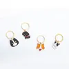 Keychains 100pcs/lot design metal fofo cão de cachorro Chaininhas criativas de liga de zinco para presentes