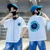 Summer Childrens Odzież w stylu koreańskim chłopcy krótkie tshirt Halfsleeved Top Sportswear 240430