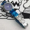 Tasarımcı Watch Reloj Saatler AAA Otomatik Mekanik Saat Lao Jia Kadın Diş Mavi Gece Parıltı Tam Otomatik Mekanik Saat H