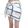 Stripe Sexy Women Cover Up Wrap Chiffon Swimwear Pareo Scarf Sarong Beachwear Casual Simple Blue Bikini Cover-Ups Swight Swit