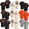 Koszulki baseballowe Jogging Clothing Jersey Giants Fan Elite Edition 25#Bonds 28#35#Crawford