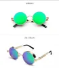 Hot Sale Fashion High Quality Round Metal Frame Sunglasses UV400 Protection Classic Steampunk Sun Glasses 886