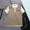 Designerskie koszule polo męskie koszule Polos Men Tees Klasyczne wielokrotne lapy krótkie rękawy oraz haft biznesowy bawełniany oddech M-3xl#165