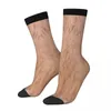 Chaussettes masculines jambes velues masculines hommes femmes bassages d'hiver imprimés