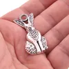 Hare argenté antique avec pendentif noueux nordique viking totem lapin talisman talisman religieux bijoux accessoires 333w