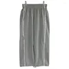 Pantalon de femme vintage Couleur de contraste patchwork Femmes décontractées 2024 Streetwear d'été