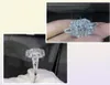 925 Bijoux en argent sterling anneau de Moissanite naturel pour femmes huit coeurs bijoux anillos Box de mariage Gemstone29397385729