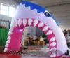 wholesale Customized Advertising Inflatable Shark Tunnel 5m Width Funny Blow Up Mascot Animal Arch For Marine Museum And Park Entrance Decoration
