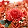 Декоративные цветы docidaci искусственный цветок ретро шелк букет букет гидрингея пиони винтаж невест.