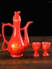 Party-Dekoration Wein Pot Set Toast Glas Hochzeit Chinesische Keramik kleine rote Trompete High-End-Kreativpersönlichkeit Home