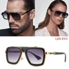 Zonnebrillen 2022 Fashion Cool Lxn-Evo Style Square Pilot Men Women Vintage Classic Brand Design Sun Glasses 2382