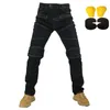 Motorradbekleidung PK718 Reithose Pantalon Moto Jeans für Männer Frauen Motocross Racinghose mit 4 Knie Hüftschutzkissen