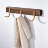 Sarihosy Wall Hooks Cheat Rack Walnut Wood Monted opbergdoek Haak voor keukenbadkameraccessoires Home Decoratie 24042444