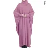 Vêtements ethniques Muslim Hijab Abaya pour femmes manches de chauve-souris Hooded modestes robe de prière dames Jilbabs Kaftan Dubaï Robe Saudi Islam turc
