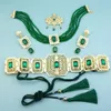 Sunspicems Gold Color marocain Bijoux Bridal Ensembles de corde à cristal arab