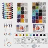 Handgefertigtes DIY -Armband Halsketten Ohrring Acrylglas 7 Chakra Steinperlen Kit Werkzeug Kit Set Accessoire Trend Schmuckmake 240418