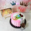 Forniture per feste 5 pezzi adorabili paillettes heart stella crown cake topper per il compleanno bandiera cupcake baby shower decorazione per matrimoni
