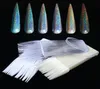 24pcs Clear False Nails Tips Acrylic Fan Shape Practice Display Natural Transparent White Polish UV Gel Fake Nails Tool LY150313881184