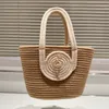 Moda Rive Gauche Raffias Beach Bag Designer Straw Tinka torebki torebki na ramię