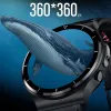 Relógios Termômetro Smart Watch 360*360 HD Tela de toque completa ECG Freqüência cardíaca Monitor