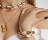 Moda Puka Gold Cowrie Sea Shell Charcklace para mulheres Conjunto de meninas Bohemian Beach Summer Summer Rope Jewelry Gift6384958