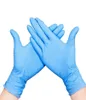Целый синий цвет одноразовые перчатки Пластиковые одноразовые перчатки нитрильные перчатки Домохозяйственные чистящие изнашивающие пылеязычные анти 9327640